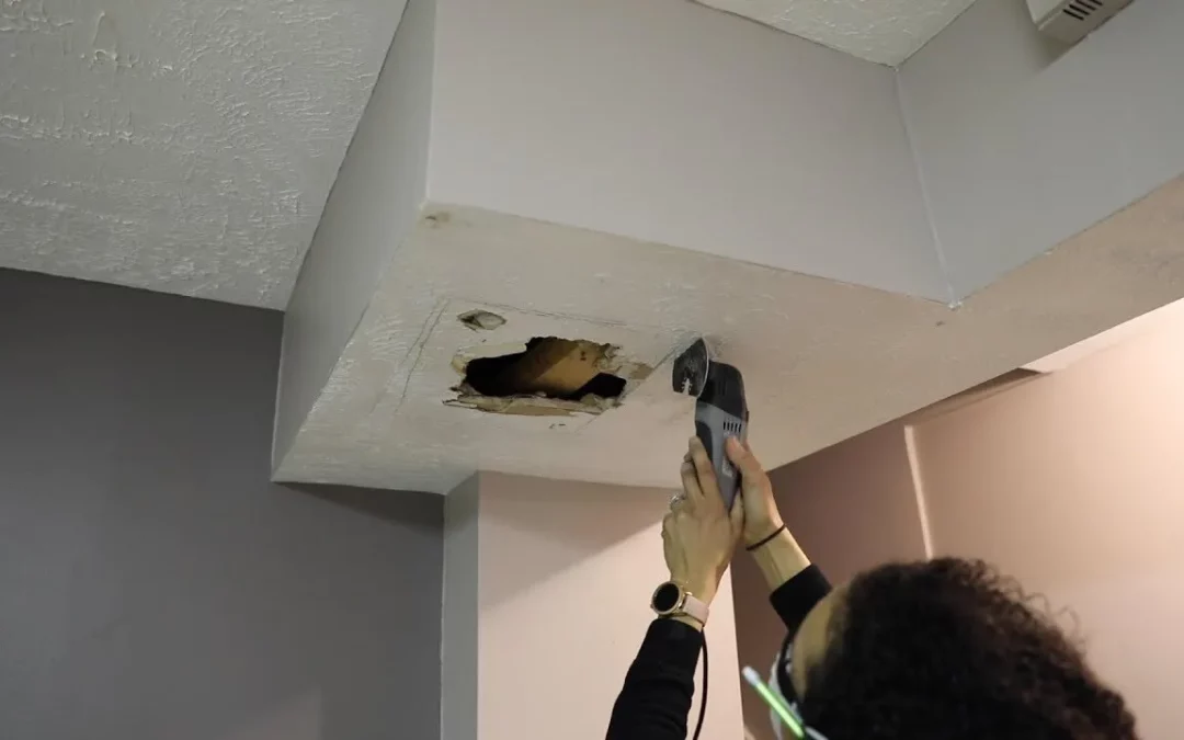 Mobile home ceiling repair