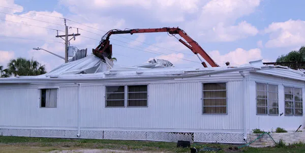 Mobile home removal