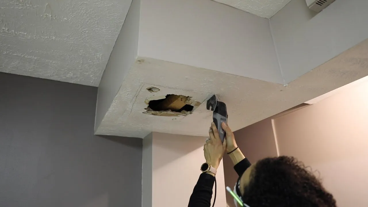 Mobile home ceiling repair